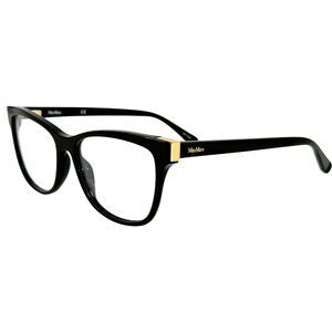 Max Mara MM1423 Womens Plastic Eyeglass Frame 807 Black 54-16 Spring Hinges